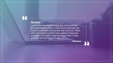 Attractive PowerPoint Quote Template Presentations