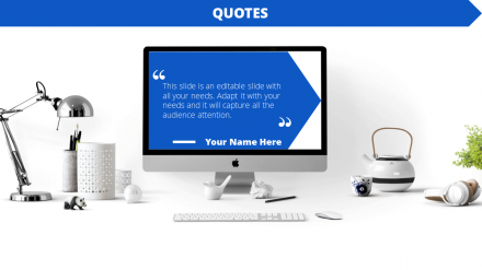 Customized PowerPoint Quote Template Presentations