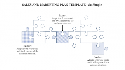 Creative Sales And Marketing Plan Template-Puzzle Model