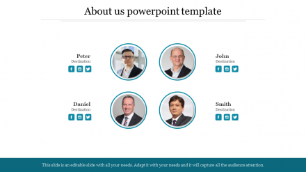 Download About Us PowerPoint Template Designs Slides