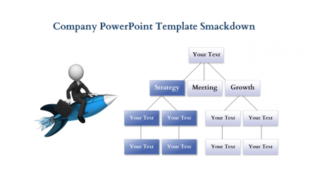 Free - Company Powerpoint Template-hierarchy View	