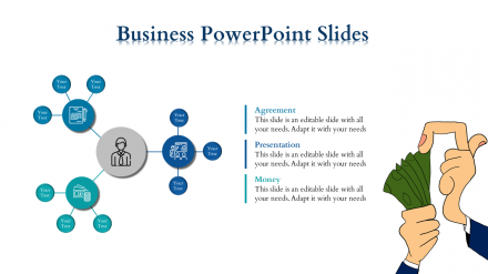Free - Business Powerpoint Slides - Gathered Circles	