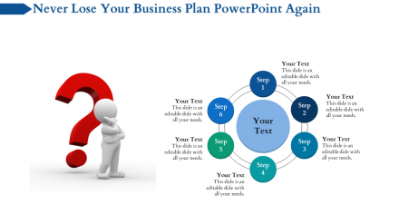 Free - Innovative Business Plan PowerPoint With Six Steps Slides