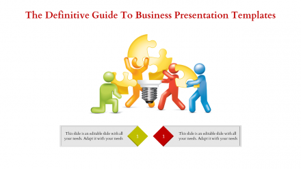 Free - Magnificent Business Presentation Templates With Two Nodes