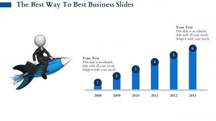 Free - Best Business Slides With Flying Model Presentation