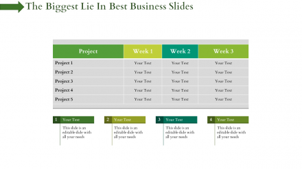 Free - Imaginative Best Business Slides With Four Nodes Template