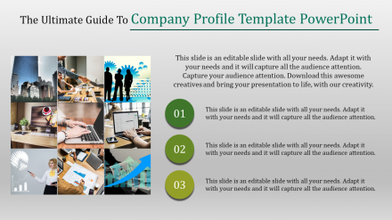 Free - Company Profile Template Powerpoint Concept	