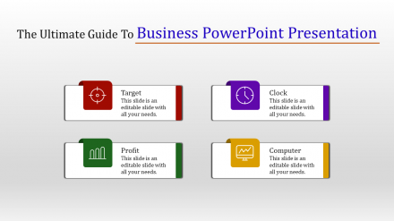 Attractive Business PowerPoint For Presentation Slide