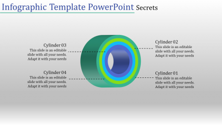 Infographic Template PowerPoint-Four Levels Presentation