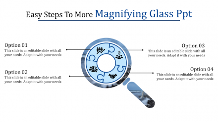 Free - Attractive Magnifying Glass PPT Template Presentation