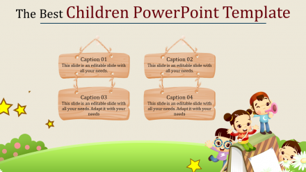 Our Predesigned Children PowerPoint Template Designs