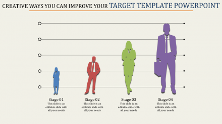 Free - Process Target Template PowerPoint For Presentation