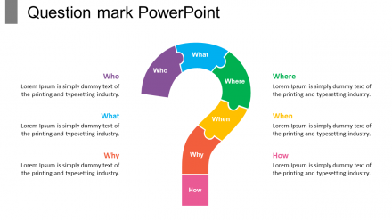 Attractive Question Mark PowerPoint Presentation Template