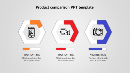 Amazing Product Comparison PowerPoint Template PPT