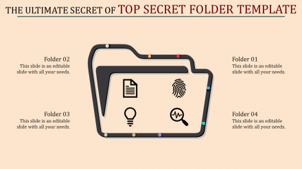 Our Predesigned Top Secret Folder Template Designs