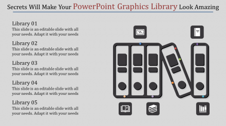 Amazing PowerPoint Graphics Library With Five Node
