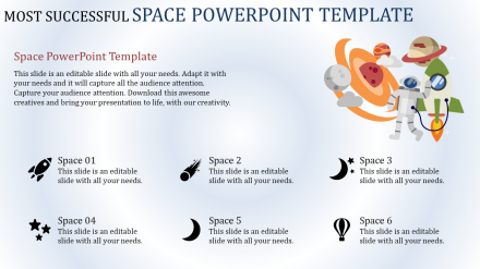 Mind-Blowing Space PowerPoint Template For Your Needs