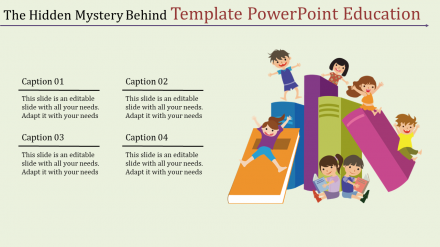 Creative Template PowerPoint Education With Children's