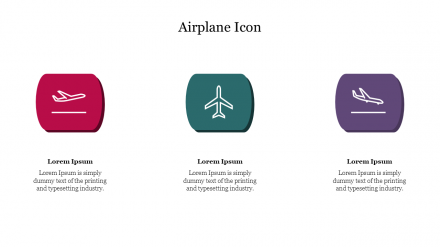 Free - Customized Airplane Icon PPT Presentations Designs