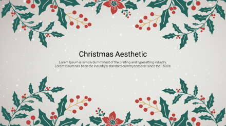 Effective Christmas Aesthetic PPT Template Designs
