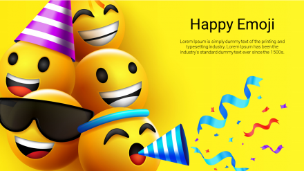 Amazing Happy Emoji PPT Presentation Template Design