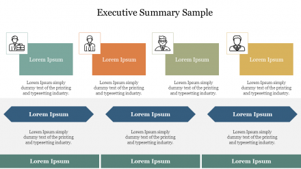 Editable Executive Summary Sample PPT Template