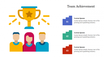 Simple Team Achievement PowerPoint Presentation