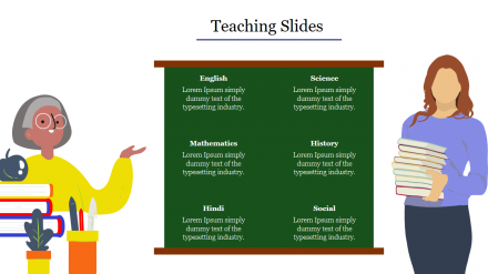 Attractive Teaching Slides PPT Presentation Slides