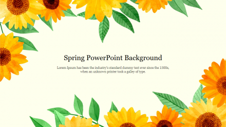 Incredible Spring PowerPoint Background Template Designs