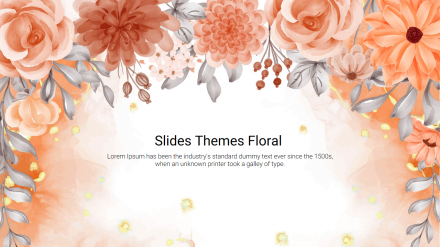 Background Google Slides Themes Floral