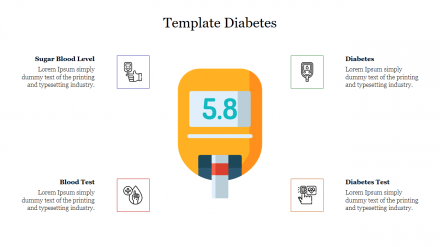 Attractive Template Diabetes PowerPoint