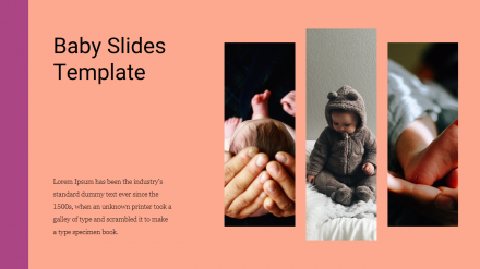 Free - Modern Baby Google Slides Template For Presentation