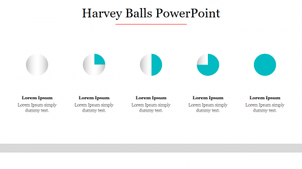 Editable Harvey Balls PowerPoint Presentation Template