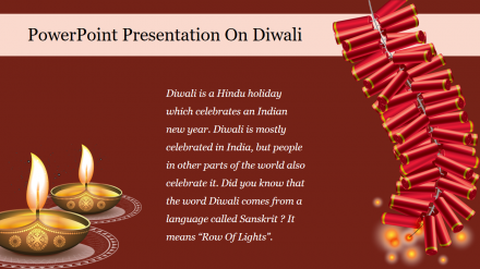 Amazing PowerPoint Presentation On Diwali Slide Template