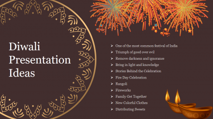 Eye-catching Diwali Presentation Ideas Slide Template
