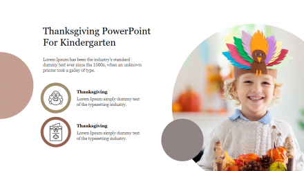 Thanksgiving PowerPoint For Kindergarten Presentation