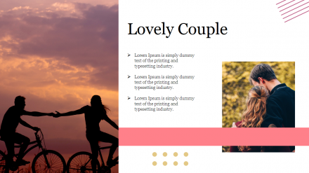 Lovely Couple PowerPoint Presentation Template Slide