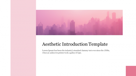 Attractive Aesthetic Introduction Template Presentation