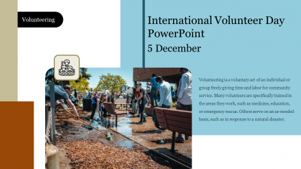 Modern International Volunteer Day PowerPoint Presentation