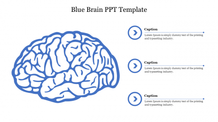 Blue Brain PPT Template Slide PowerPoint Presentation