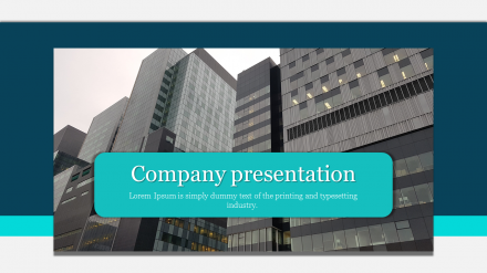 A One Noded Company Presentation Template