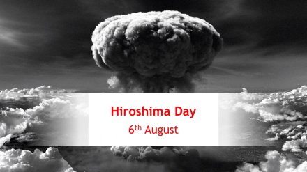 Simple Hiroshima Day PowerPoint Presentation Template