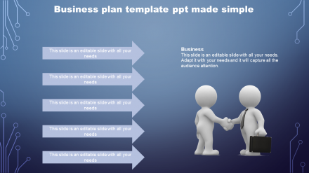 Elegant Business Plan Template PPT Designs