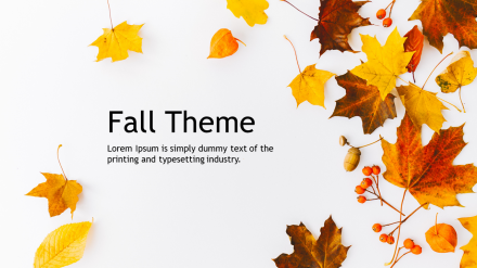Awesome Fall Theme PowerPoint Presentation Designs