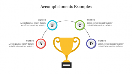 Buy Accomplishments Examples PPT Template Presentation