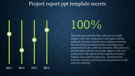 Free - Download Project Report PPT Template Presentation
