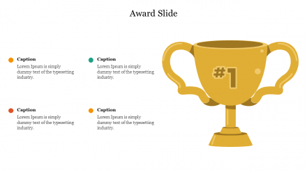 Editable Award Slide For PPT Presentation Slide