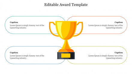 Editable Award Template For PowerPoint PPT Presentation