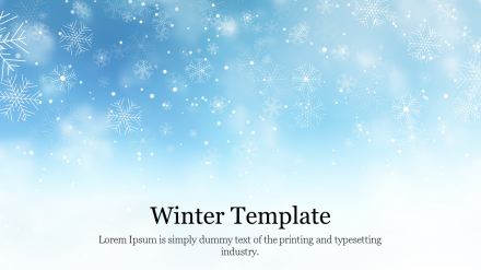 Awesome Winter Template For PowerPoint Presentation