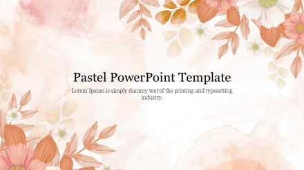 Attractive Pastel PowerPoint Template